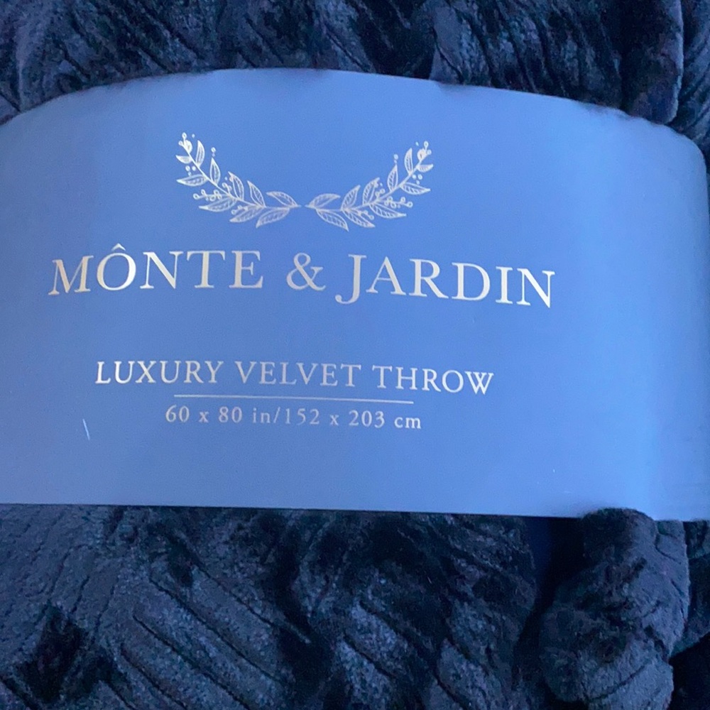 Velvet throw